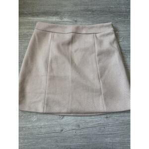Camellia Women Pink Stripped Casual Skirt M